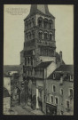 LA CHARITE (Nièvre) – Ancien Portail et Clocher de l’Église (vus de la Place Sainte-Croix)