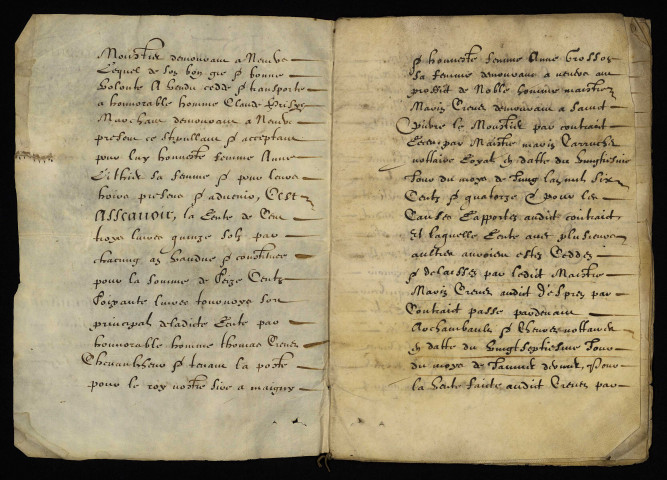Biens et droits. - Rente Crevet, vente à Claude Prisye marchand à Nevers par Desprez lieutenant criminel au bailliage de Saint-Pierre-le-Moûtier : copie du contrat du 15 mars 1616.