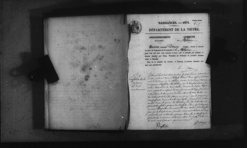 Mhère : actes d'état civil.