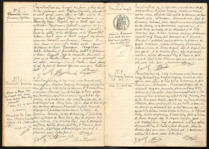 Saint-Amand-en-Puisaye : actes d'état civil.