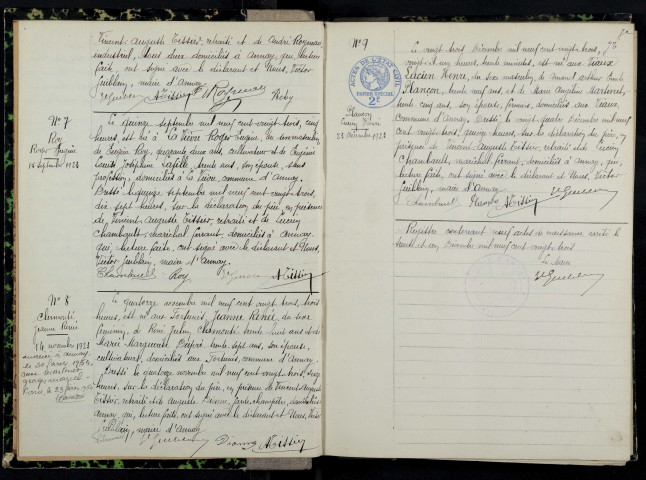 Annay : actes d'état civil.