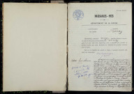 Donzy : actes d'état civil.