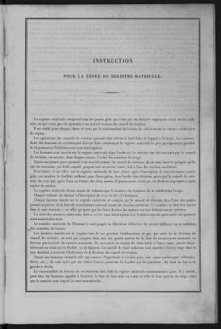Bureau de Nevers, classe 1878 : fiches matricules n° 1499 à 1920