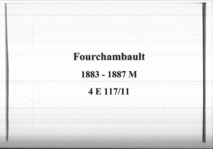 Fourchambault : actes d'état civil.