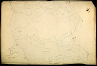 Moux-en-Morvan, cadastre ancien : plan parcellaire de la section A dite de la Fragnot, feuille 5