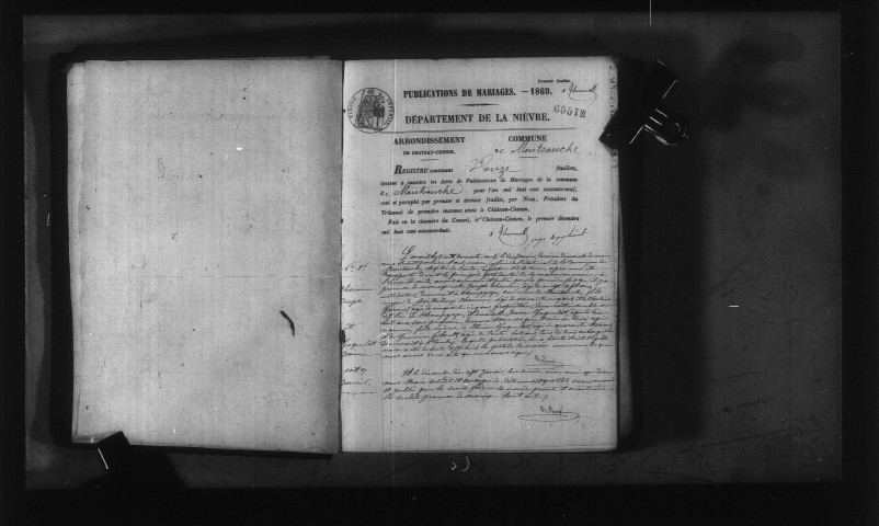 Montsauche-les-Settons : actes d'état civil.