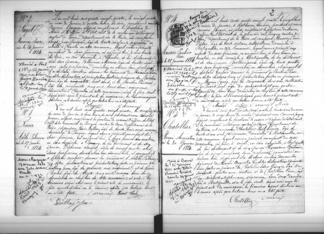 Pougny : actes d'état civil.