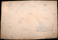 Tazilly, cadastre ancien : plan parcellaire de la section D dite de Barnaud, feuille 2