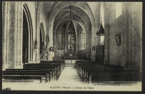 ALLIGNY (Nièvre) - Intérieur de l'église