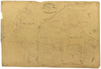 Crux-la-Ville, cadastre ancien : plan parcellaire de la section C dite du Bourg, feuille 3