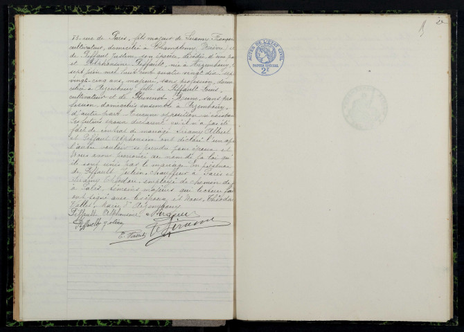 Arzembouy : actes d'état civil.