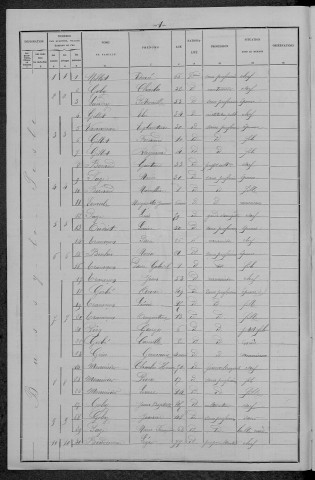 Bussy-la-Pesle : recensement de 1896