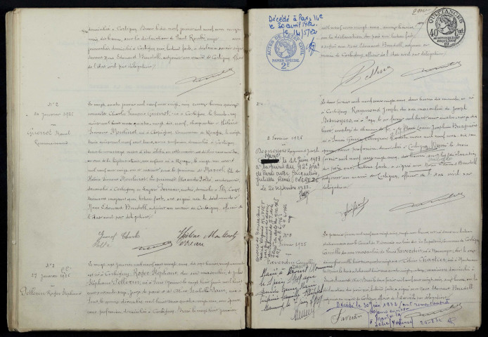 Corbigny : actes d'état civil.