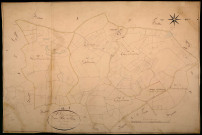 Saint-Léger-de-Fougeret, cadastre ancien : plan parcellaire de la section A dite du Bourg, feuille 4