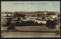 CORBIGNY (Nièvre) – Vue d’ensemble, prise des Chaumes