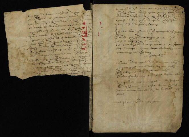 Pièce 1. - Terrier de Valotte en la paroisse de Saint-Christophe-d'Azy, signé par différents notaires.