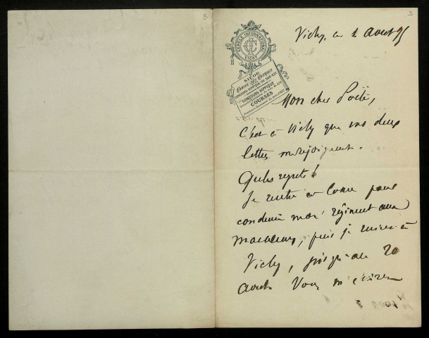 HARDY DE PÉRINI (Édouard), dit Jean de Villeurs, général et poète (1843-1908) : 19 lettres, 1 carte postale illustrée.