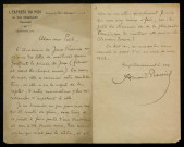 PRAVIEL (Armand), membre de l'Académie des Jeux Floraux, à Toulouse (né en 1875) : 1 lettre.