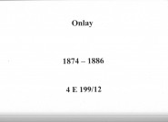 Onlay : actes d'état civil.