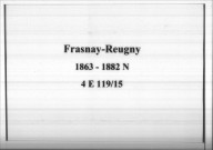 Frasnay-Reugny : actes d'état civil.
