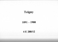 Teigny : actes d'état civil.