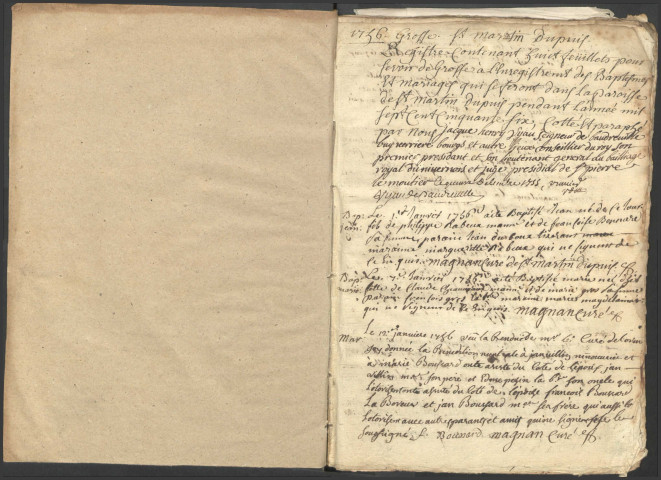 Saint-Martin-du-Puy : registres paroissiaux.