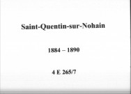 Saint-Quentin-sur-Nohain : actes d'état civil.