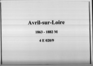 Avril-sur-Loire : actes d'état civil.