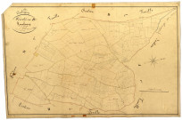 Corbigny, cadastre ancien : plan parcellaire de la section B dite de Renebourg, feuille 1