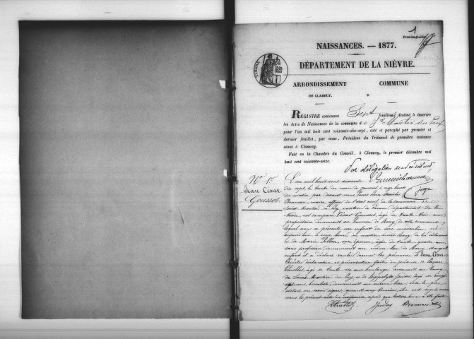 Saint-Martin-du-Puy : actes d'état civil.