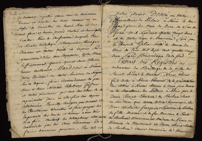 Fiefs d'Apremont, Sérigny et Omery-Les-Gaux en la paroisse d'Apremont (Cher) et fief des Réaux en la paroisse du Chautay (Cher) : terrier.