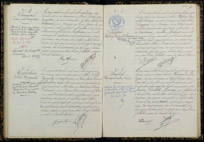 Saint-André-en-Morvan : actes d'état civil.