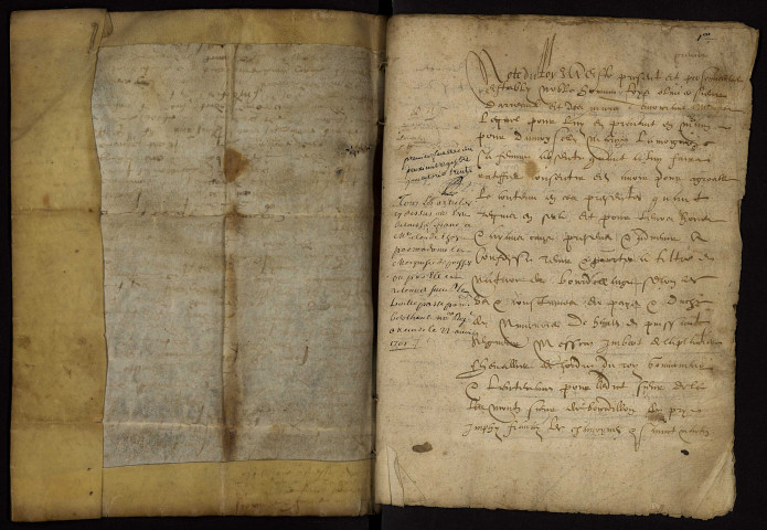 Fief d'Ourouër : copie du terrier de 1561.