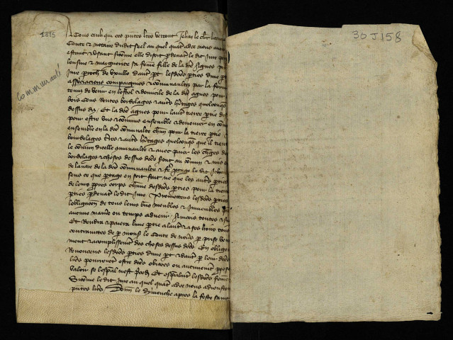 Terrier et reconnaissances du lieu de l'Hôtel du Bois, à Saint-Parize-le-Châtel.