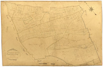 Dampierre-sous-Bouhy, cadastre ancien : plan parcellaire de la section E dite du Bourg
