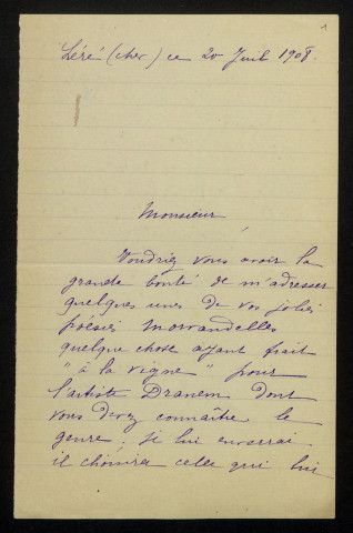 ROUYER (Héloïse), à Léré (Cher) : 2 lettres.