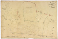 Aunay-en-Bazois, cadastre ancien : plan parcellaire de la section E dite du Bourg, feuille 3