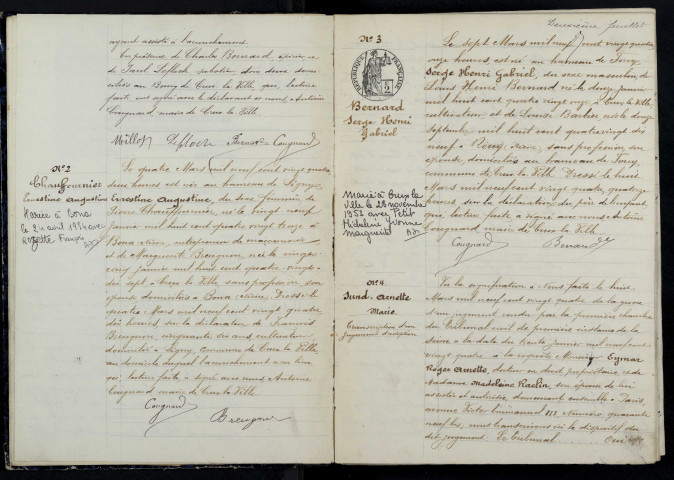 Crux-la-Ville : actes d'état civil.