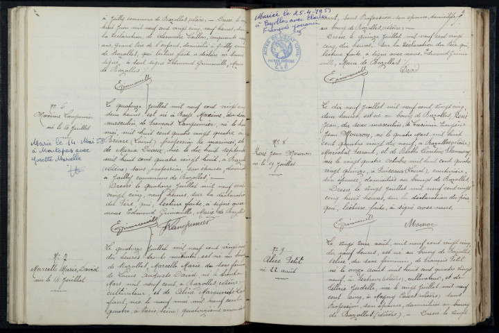 Bazolles : actes d'état civil.