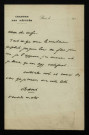 BARRÈS (Maurice), écrivain, membre de l'Académie française (1862-1923) : 1 lettre.