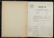 Mhère : actes d'état civil.