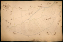 Suilly-la-Tour, cadastre ancien : plan parcellaire de la section B dite des Fontaines, feuille 11