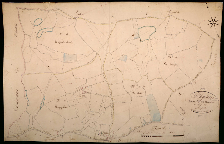 Saint-Hilaire-en-Morvan, cadastre ancien : plan parcellaire de la section A dite d'Argoulais, feuille 4