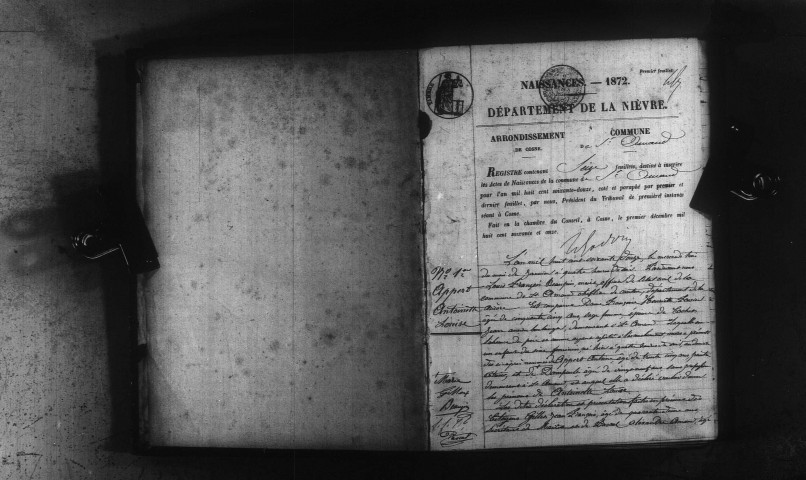 Saint-Amand-en-Puisaye : actes d'état civil.