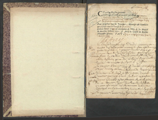 Saint-Amand-en-Puisaye : registres paroissiaux.