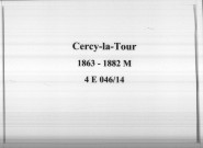 Cercy-la-Tour : actes d'état civil.