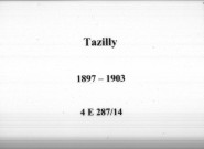 Tazilly : actes d'état civil.