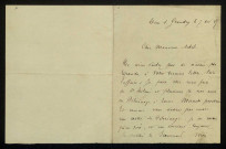 MONIN (Ad.), curé de Saint-Hilaire-en-Morvan (Nièvre) : 4 lettres.