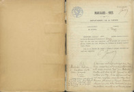 Urzy : actes d'état civil.