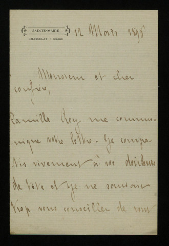BOUCHAUD (Pierre de), écrivain (1862-1925) : 4 lettres.